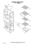 Diagram for 04 - Freezer Liner Parts