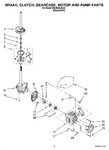 Diagram for 05 - Brake, Clutch, Gearcase, Motor And Pump Parts