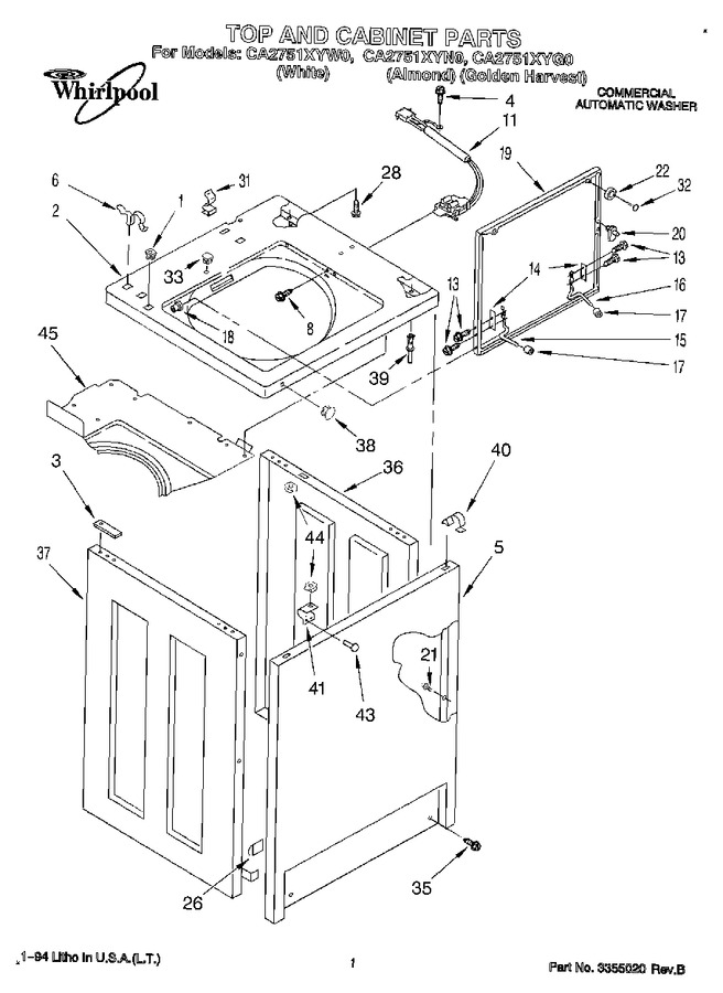 Diagram for CA2751XYW0