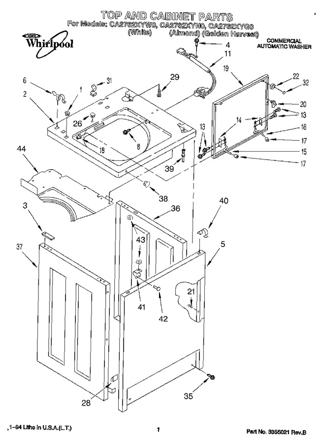 Diagram for CA2762XYN0