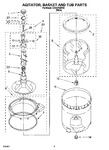 Diagram for 05 - Agitator, Basket And Tub Parts