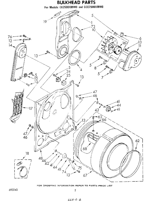 Diagram for CE2500XMW0