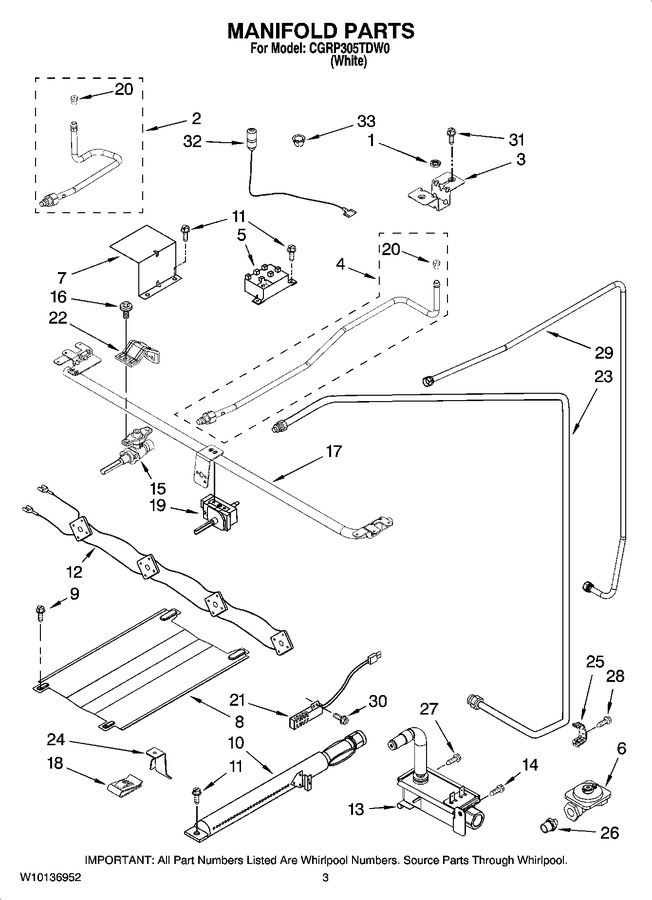 Diagram for CGRP305TDW0