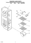 Diagram for 04 - Freezer Liner Parts