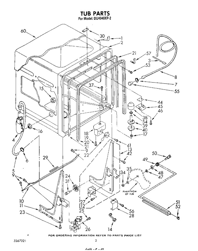 Diagram for DU4040XP2