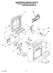 Diagram for 08 - Dispenser Front Parts