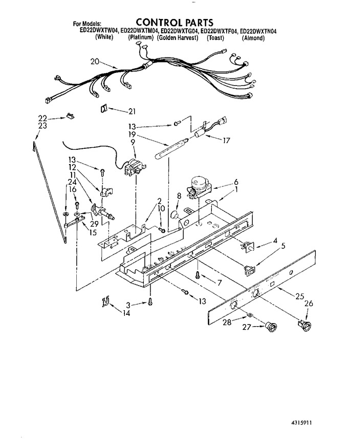 Diagram for ED22DWXTG04