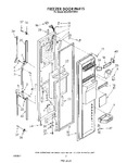 Diagram for 08 - Refrigerator Door , Freezer Door