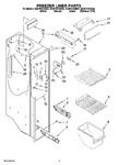 Diagram for 04 - Freezer Liner Parts