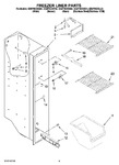 Diagram for 04 - Freezer Liner Parts