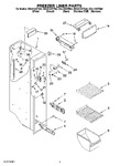 Diagram for 04 - Freezer Liner Parts