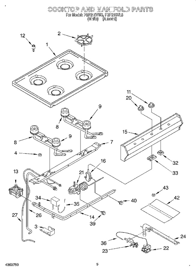 Diagram for FGP215VW6