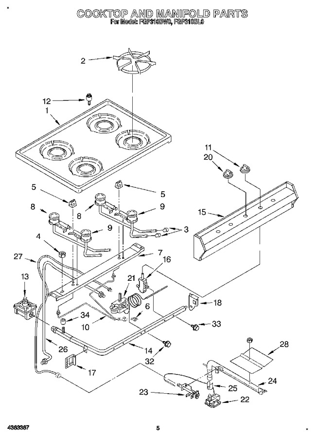 Diagram for FGP310BW0