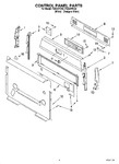 Diagram for 02 - Control Panel Parts