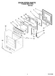 Diagram for 03 - Oven Door Parts