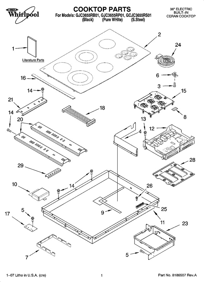 Diagram for GJC3655RB01