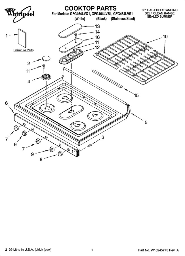 Diagram for GFG464LVS1