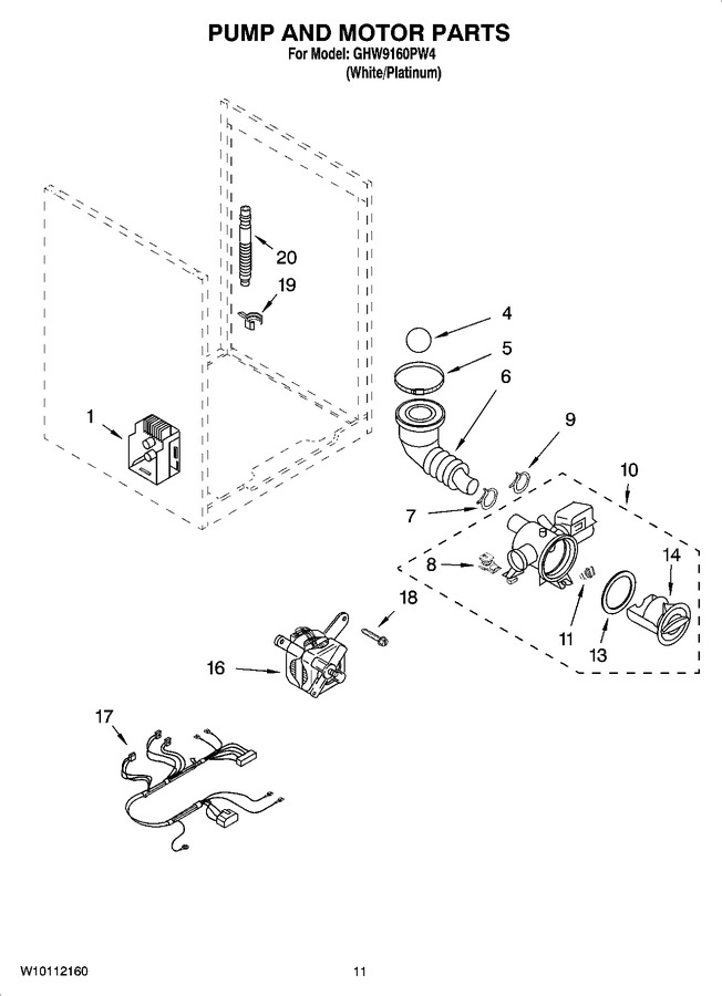 Diagram for GHW9160PW4