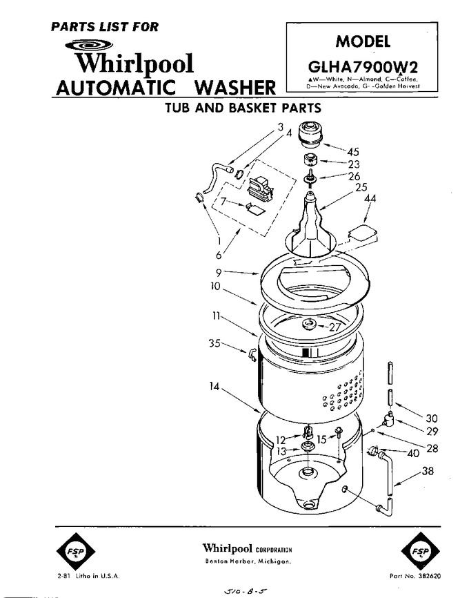 Diagram for GLHA7900W2