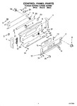 Diagram for 02 - Control Panel Parts