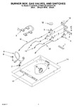 Diagram for 02 - Burner Box, Gas Valves, And Switches