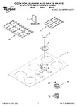 Diagram for 01 - Cooktop, Burner And Grate Parts