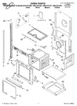 Diagram for 01 - Oven Parts