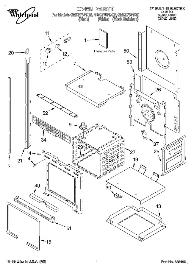 Diagram for GMC275PDS2