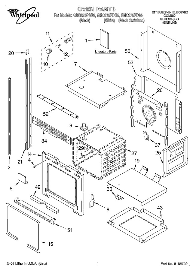 Diagram for GMC275PDQ5