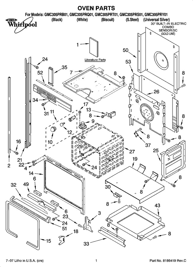 Diagram for GMC305PRY01