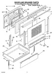 Diagram for 03 - Door And Drawer Parts