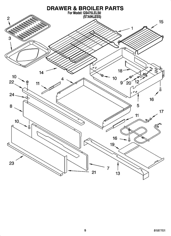 Diagram for GS475LELS0