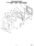 Diagram for 03 - Oven Door Parts