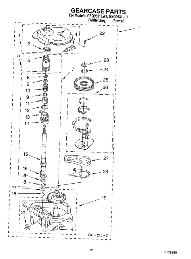 Diagram for GSQ9631LW1