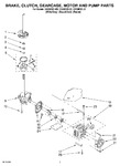 Diagram for 04 - Brake, Clutch, Gearcase, Motor And Pump