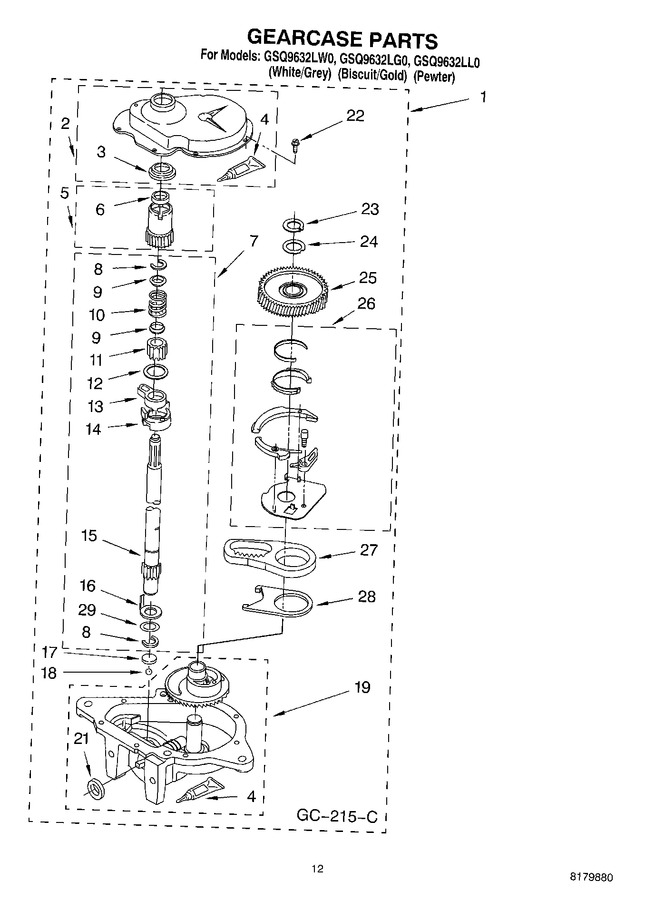 Diagram for GSQ9632LW0