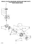 Diagram for 04 - Brake, Clutch, Gearcase, Motor And Pump Parts