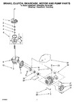 Diagram for 04 - Brake, Clutch, Gearcase, Motor And Pump Parts