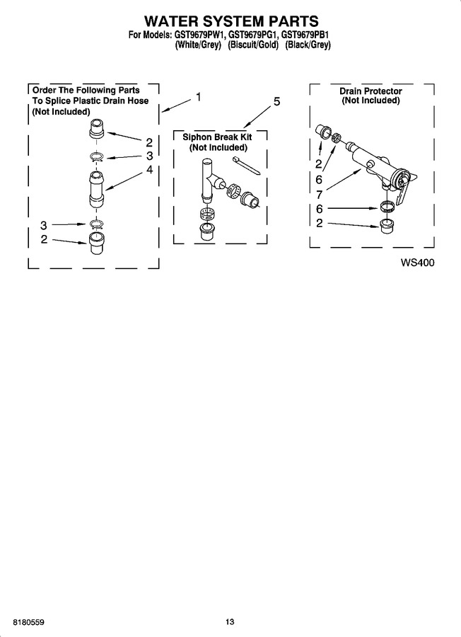 Diagram for GST9679PW1