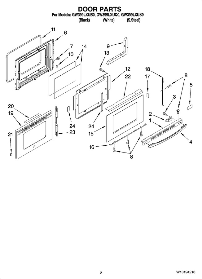 Diagram for GW399LXUQ0