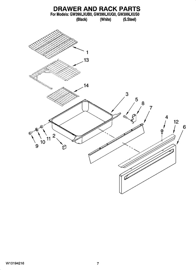 Diagram for GW399LXUS0