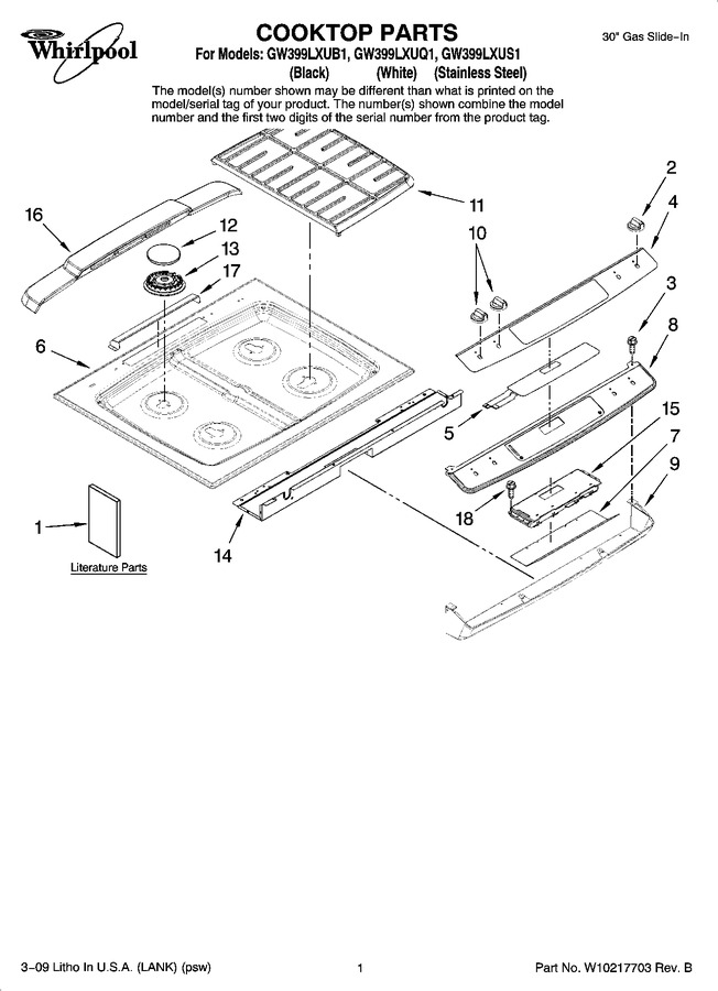 Diagram for GW399LXUS1