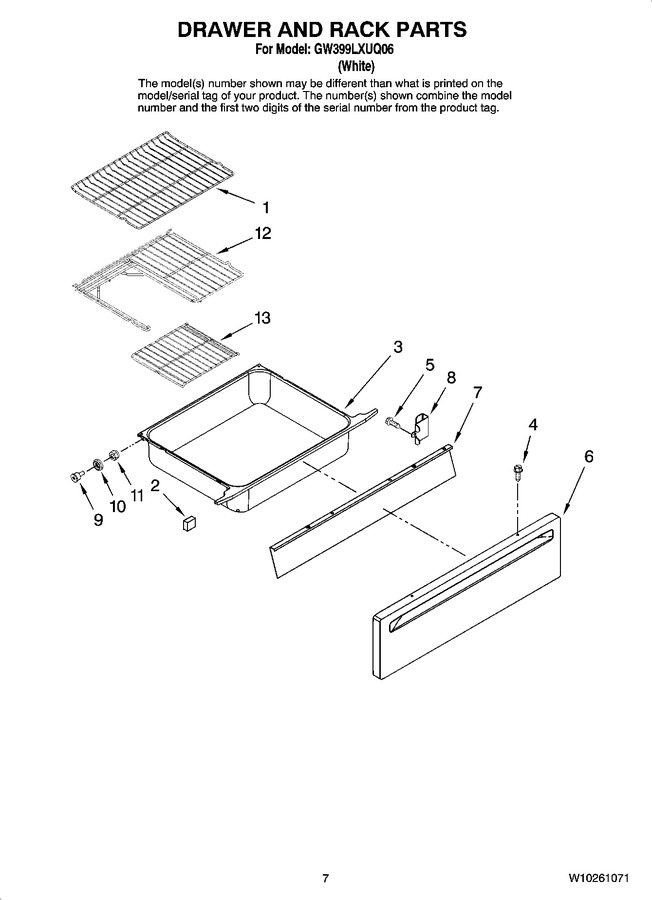 Diagram for GW399LXUQ06