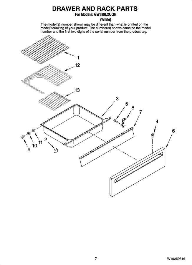 Diagram for GW399LXUQ6