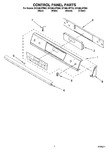 Diagram for 02 - Control Panel Parts