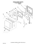 Diagram for 02 - Oven Door Parts