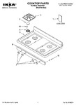 Diagram for 01 - Cooktop Parts