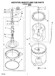 Diagram for 03 - Agitator, Basket And Tub Parts