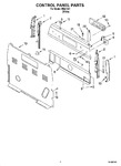 Diagram for 02 - Control Panel Parts