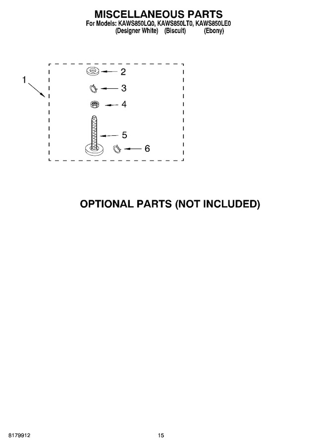 Diagram for KAWS850LT0